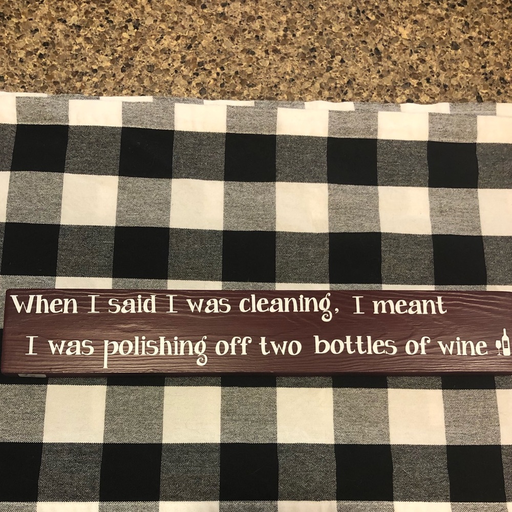Wine Handmade sign